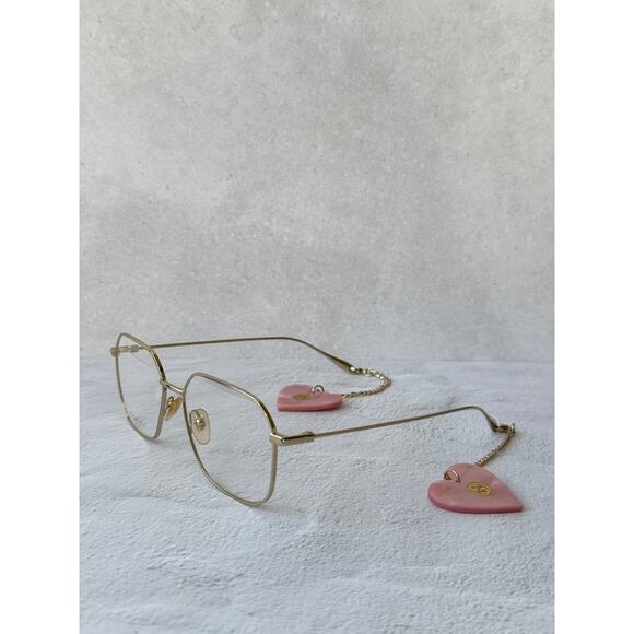 NEW Gucci GG1032O Gold Earring Metal Eyeglasses Frames main image 4